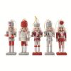 5pcs Hanging Nutcrackers Pendant, For Christmas Tree Decoration Nutcrackers Desktop Soldier Puppet,room Decor,home Decor,5.12inch