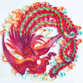 Quilted Paper Painting Creative Handmade Crafts (Option: Phoenix-Basic)