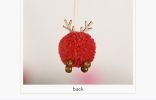 Cute Felt Wooden Elk Christmas Tree Decorations Hanging Pendant Deer Craft Ornament Christmas Decorations for Home